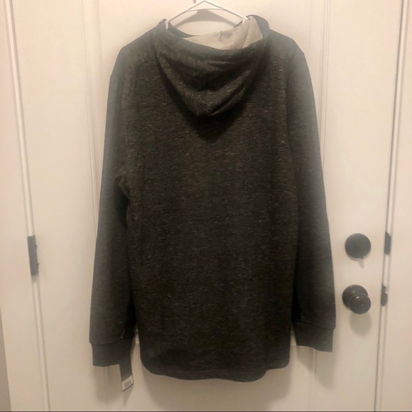 NWT Apana Men’s Black Heather Hoodie Large - Picture 2 of 4